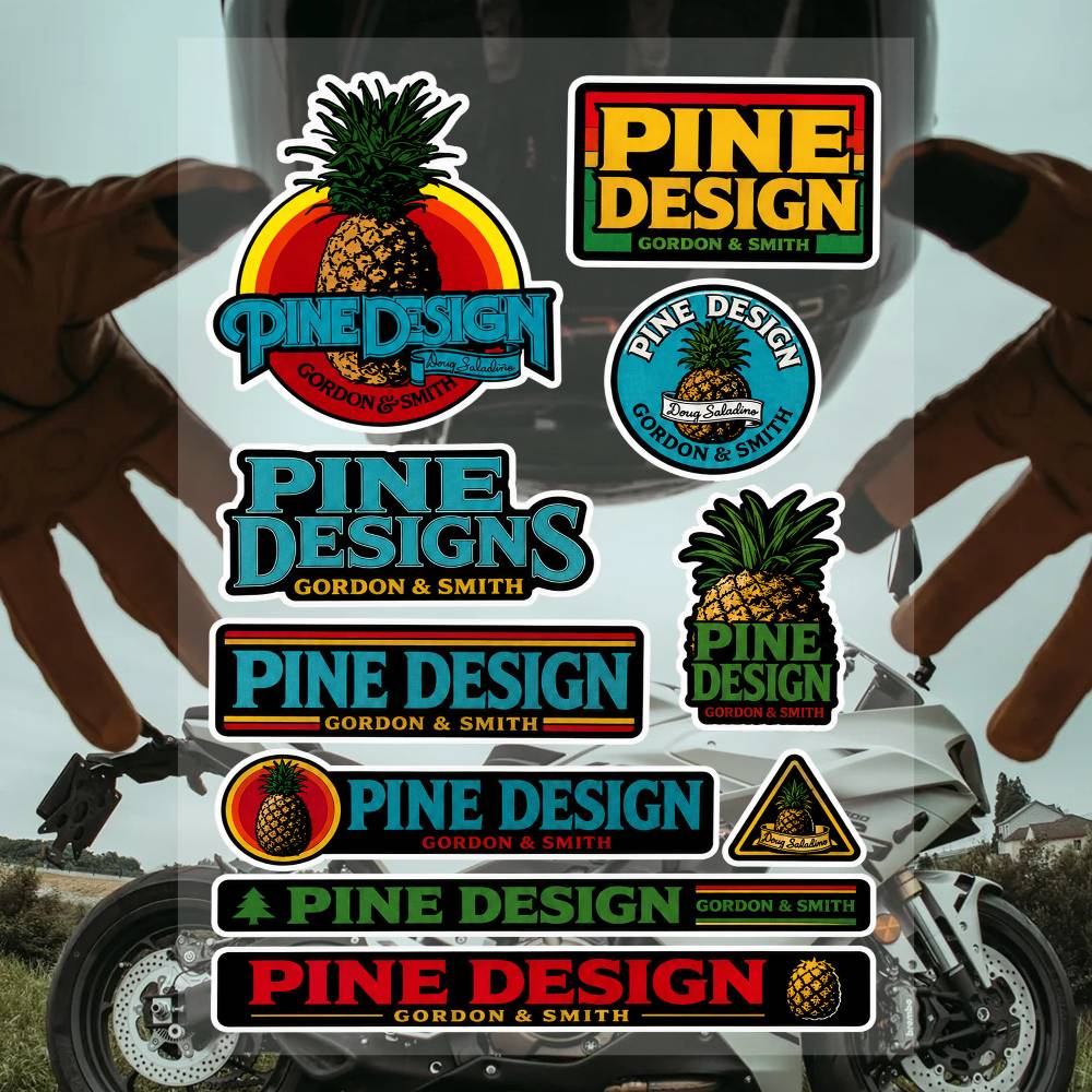Streetwear Brand Stickers - Sas-las-dino Streetwear Merk Stickers Set Waterdichte