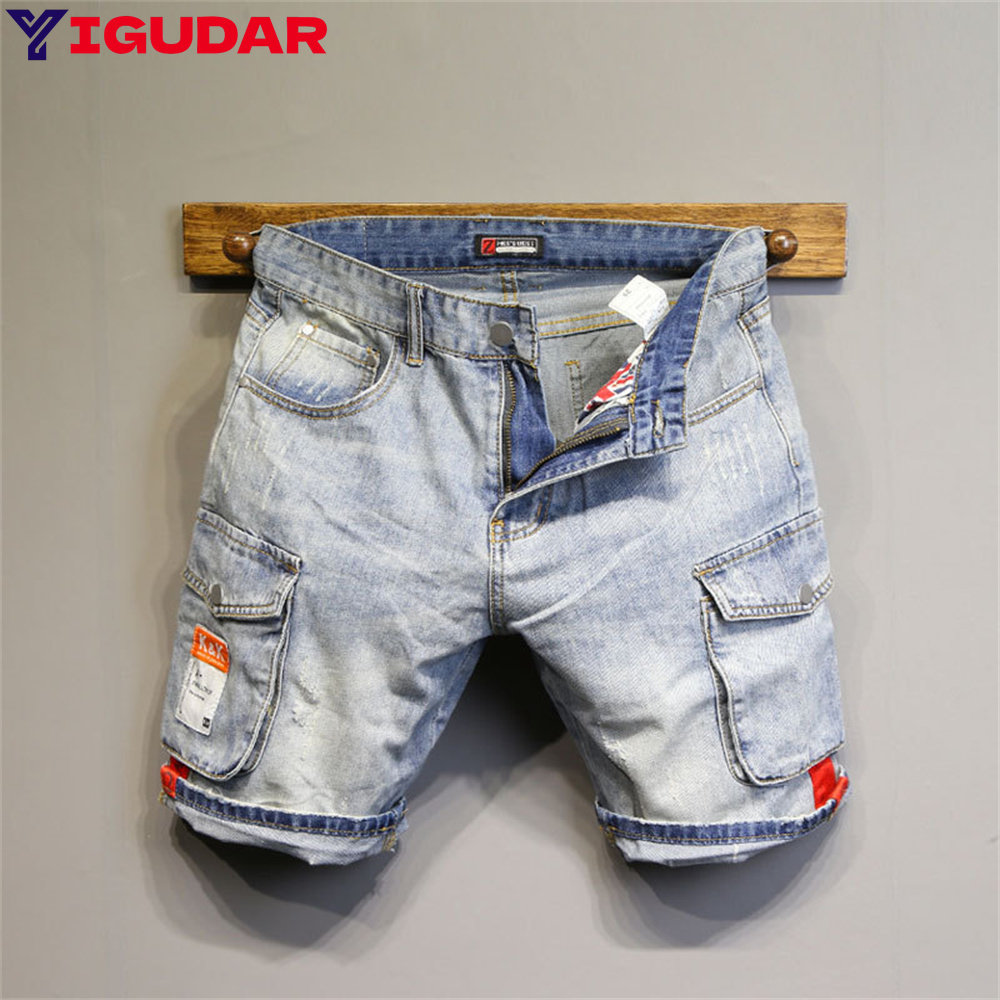Streetwear Brands 2026 - Modemerk Heren Jeans Shorts met Gaten