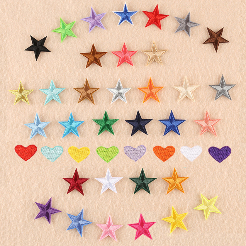 Streetwear Brand Stickers - Veelkleurige kleine ster hart patch voor
