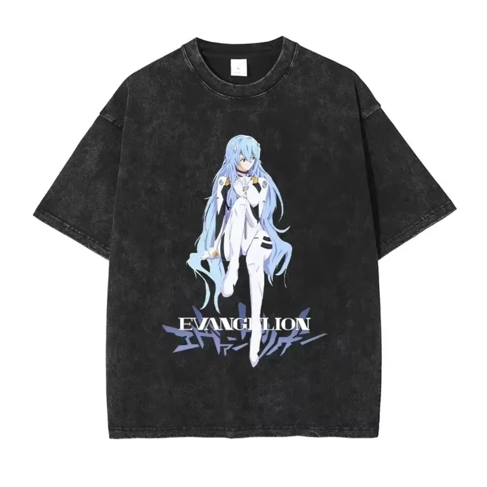 Streetwear Brand In Japan - Oversized heren T-shirts kleding EVA anime