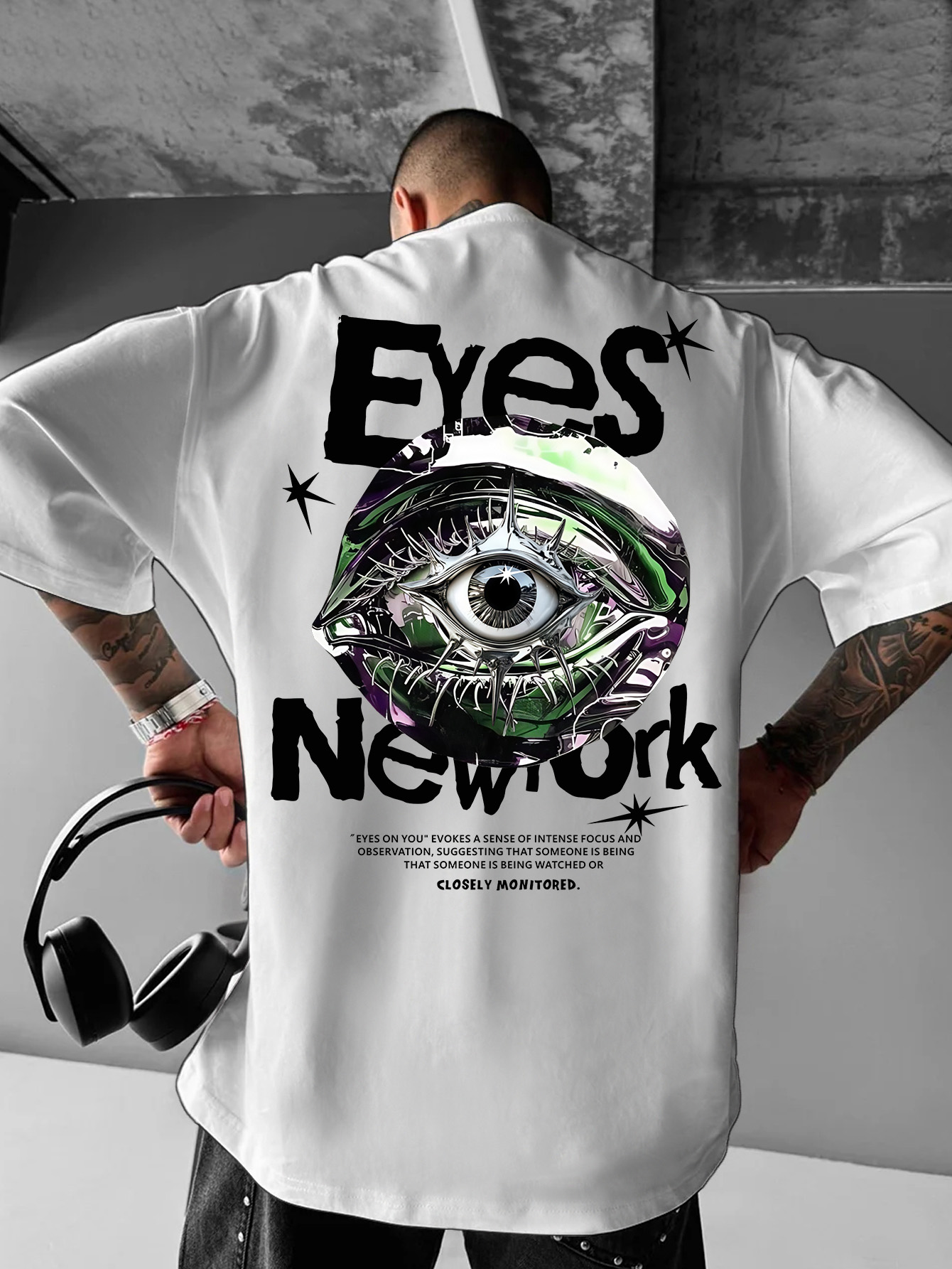 Streetwear Brand New York - Herens oversized New York gothic streetwear