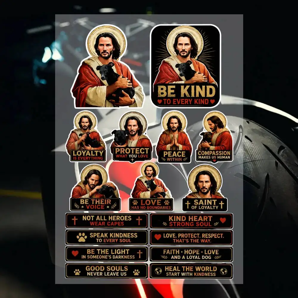 Streetwear Brand Stickers - A-as-nG-el John Wick Chas-sinG- Pet Streetwear