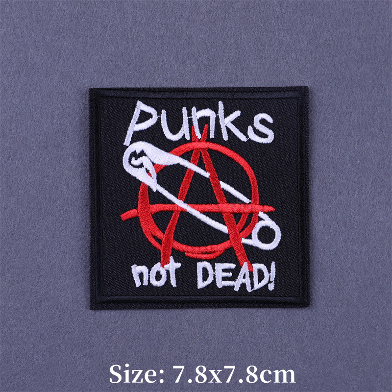 Punk geborduurde opstrijkbare  - Streetwear Brand Stickers recensie en prijs