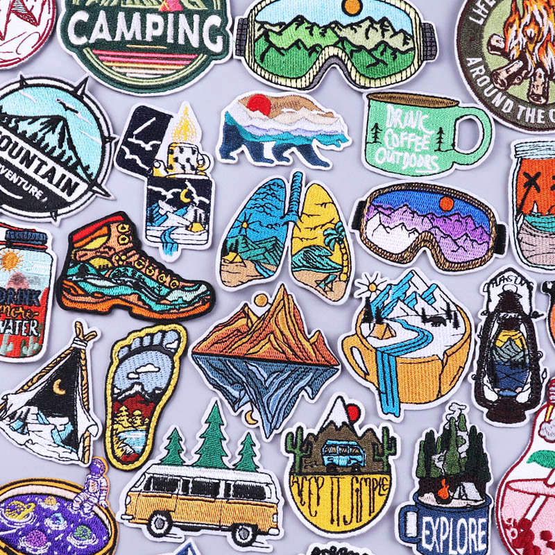 Outdoor opstrijkbare patches v - Streetwear Brand Stickers recensie en prijs