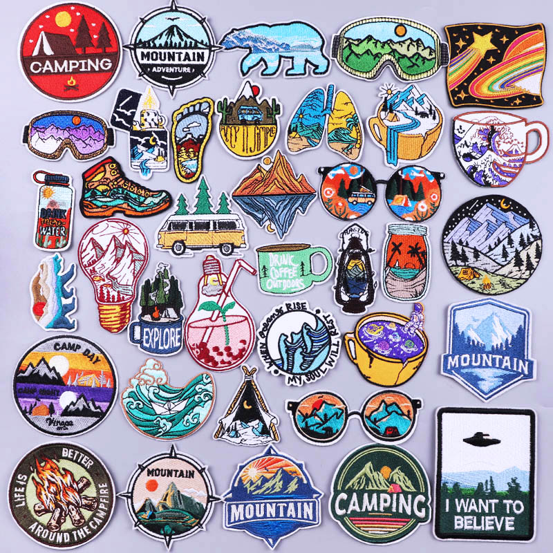 Outdoor opstrijkbare patches v - Streetwear Brand Stickers recensie en prijs